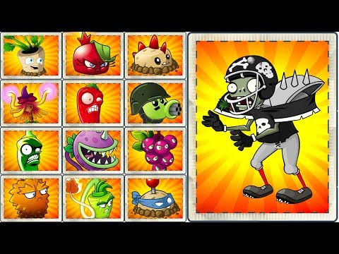 Plants vs Zombies 2 All Star Zombie vs All Plants Power UP - How to Defeat Football Zombie ?