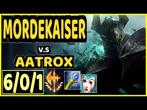 CUDEN (MORDEKAISER) vs AATROX - 6/0/1 KDA TOP GAMEPLAY - OC Ranked MASTER