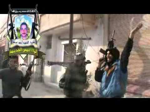 عراضة قام بها عناصر كتيبة الشهيد أحمد عودة في دير بعلبة في حمص