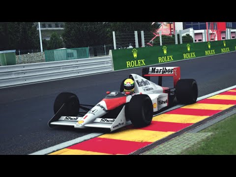 F1 1989 McLaren MP4/5 Ayrton Senna at Spa Assetto corsa