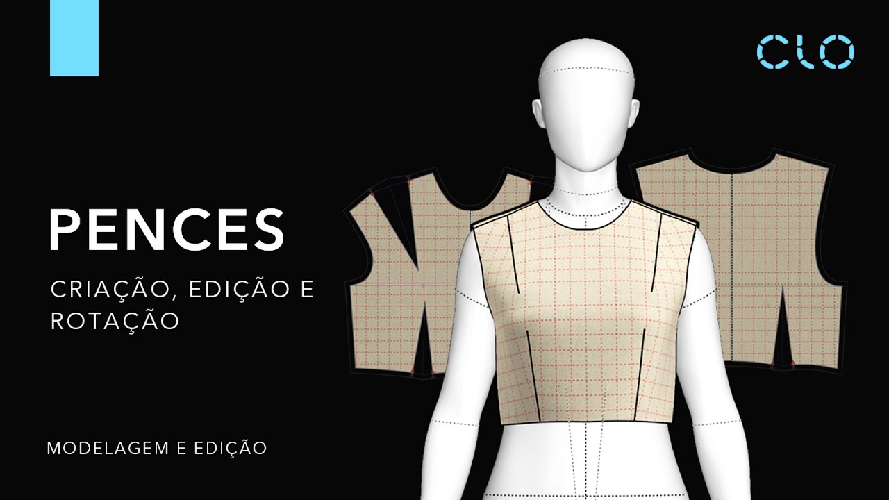Tutorial CLO 3D | Como criar e editar pences no CLO?