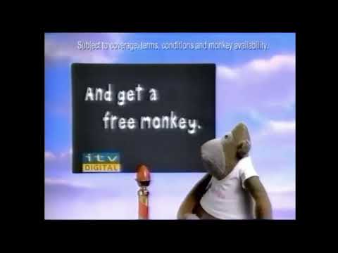 itv digital "free monkey short advert" 2001