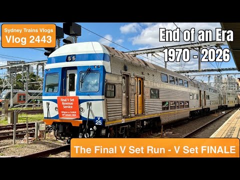 Sydney Trains Vlog 2443: The Final V Set Run - V Set FINALE