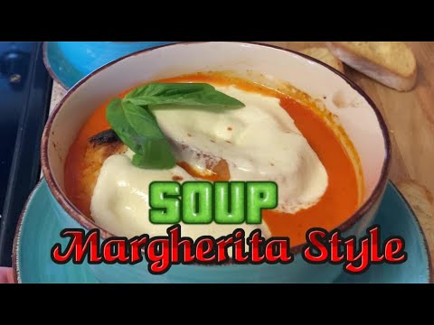 Creamy Tomato Soup Margherita Style - Homemade Tomato Soup Recipe