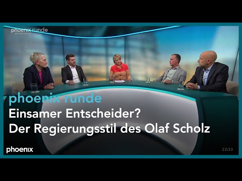 phoenix runde: Einsamer Entscheider? Der Regierungsstil des Olaf Scholz