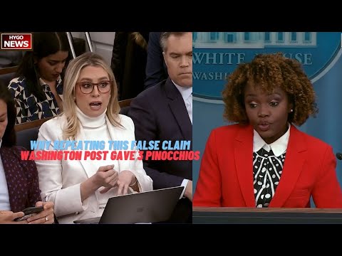 Q: 'Why are you repeating this false claim ⋯ Washington Post gave Admin 3 Pinocchios' Insult Voters