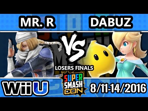 SSC 2016 SSB4 - Mr. R (Sheik) Vs. dT | Dabuz (Rosalina) - Smash 4 - Smash Wii U - Losers Finals