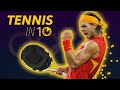 How to Play Tennis in 10 MINUTES - Forehand, Backhand, Serve Lesson