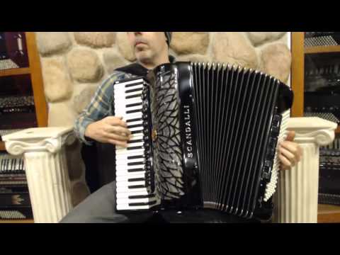 SCANAIRIVMBK - NEW Black Scandalli Air IV Piano Accordion LMMM 41 120 $8999