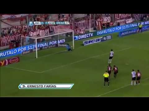 Ernesto Farias penalty miss - Independiente 1-3 Newell's Old Boys 10.02.2013