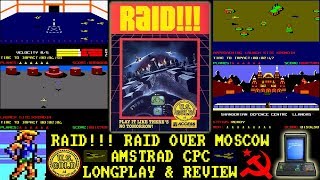 [AMSTRAD CPC] Raid!!! (Raid Over Moscow) - Longplay & Review