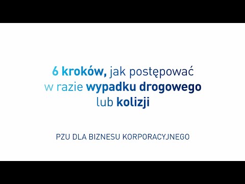 6 kroków, jak postępować w razie wypadku drogowego lub kolizji