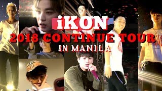 iKON NOTICED US!!! 2018 CONTINUE TOUR IN MANILA with SOUNDCHECK and SEND OFF!