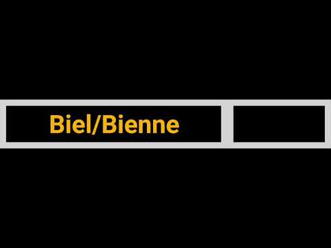 CFF annonce / SBB Ansage - R Biel/Bienne