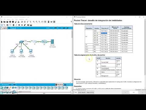 Tutorial y solución de ejercicio 2.3.1 | 6.3.3.8 Packet Tracer - Inter-VLAN Routing Challenge