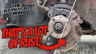 Replacing Corroded Dust Shields On A Hyundai Getz