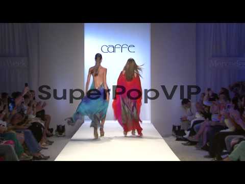 Models walk the runway at Caffe Swimwear Models walk the ...