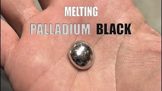 melting PALLADIUM BLACK