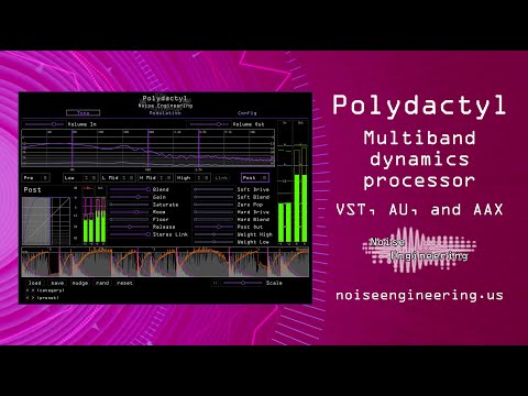 Polydactyl multiband dynamics processor plugin from Noise Engineering