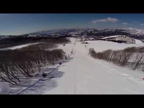 Tazawako skiing Airshot 20150308-2