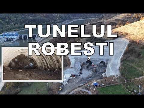 ȘANTIER. Tunelul Robești pe Autostrada Sibiu - Pitești, tot mai spectaculos