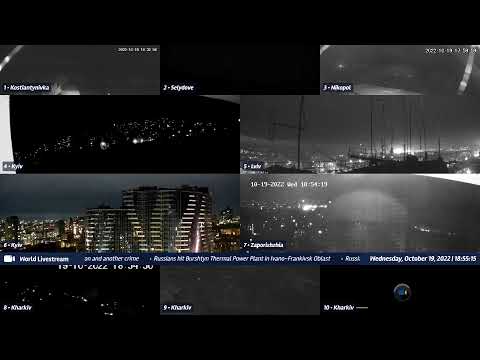 Live views from Ukraine 10/19/2022 A - Kramatorsk, Kharkiv, Kyiv, Zaporizhzhia and other cities