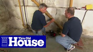 How to Repair a Crack in a Concrete Foundation | This Old House