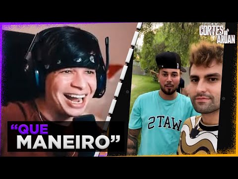 ARUAN REAGE AOS STORIES DO REZENDE COMO LEO DA HORNET - Cortes do Aruan