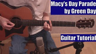 Macy's Day Parade by Green Day (Guitar Tutorial with the Isolated Vocal Track by Green Day)