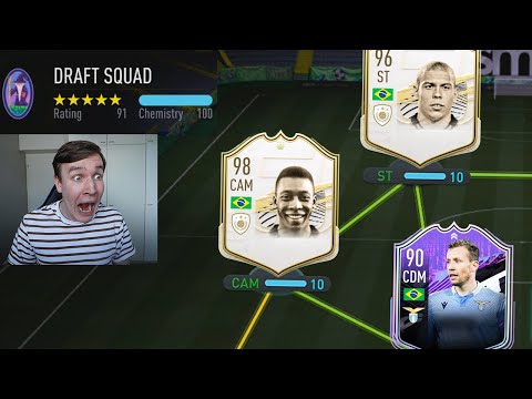 SAIN 98 RATED PELE JA 96 RATED RONALDO - PARAS BRASILIA FUT DRAFT