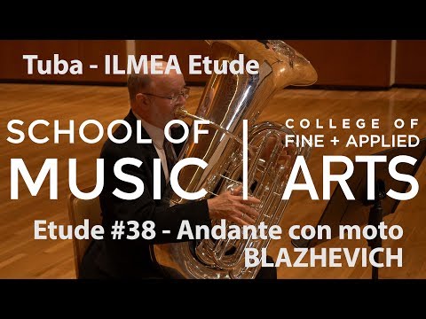 Professor Mark Moore: ILMEA Tuba - Etude 38 - Andante con moto - BLAZHEVICH