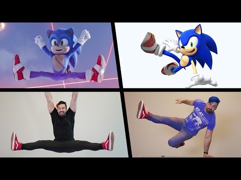 ALL Sonic Stunts In Real Life - (Movie + Games & MORE!)