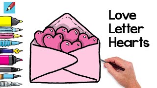 How to Draw Love Letters Real Easy for Valentines