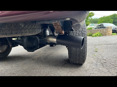 5.9 Dodge Cummins banks 4inch exhaust w/muffler. Install, revs, drive #3gg #cummins #3rdgencummins