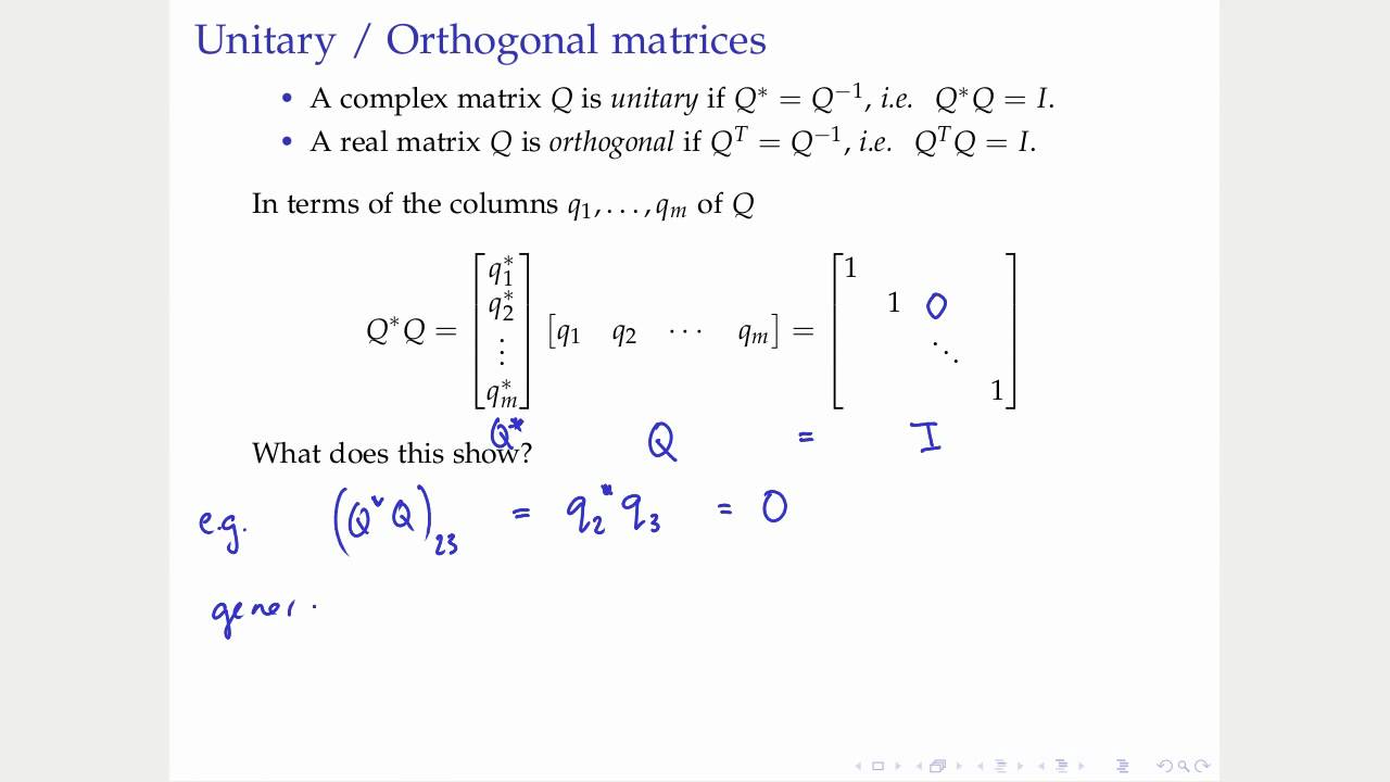 Lecture 2: Orthogonality