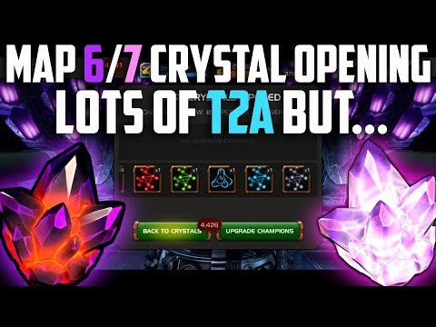 Opening All my Map 6 & 7 Crystals! - T2A for Daaaays! - Marvel Contest of Champions
