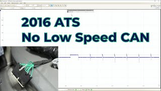 2016 Cadillac ATS no low speed CAN