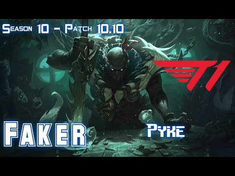 T1 Faker PYKE vs YUUMI Support - Patch 10.10 KR Ranked