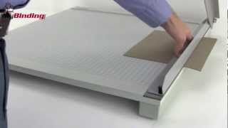 Dahle Model 124 24 Inch Guillotine Style Paper Cutter Demo