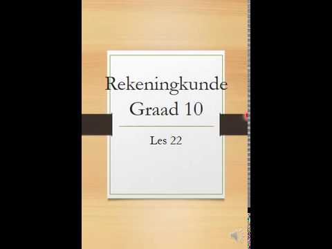 REKENINGKUNDE GRAAD 10: 19 Junie 2020 - periode 5 (19105)