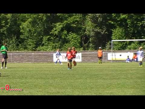 Akkrum F1 - Gorredijk F1; de finale van het jeugdtoernooi F1-pupillen te Gorredijk