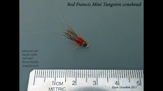TYING THE RED FRANCIS MINITUBE TUNGSTEN CONEHEAD WITH RYAN HOUSTON 2017