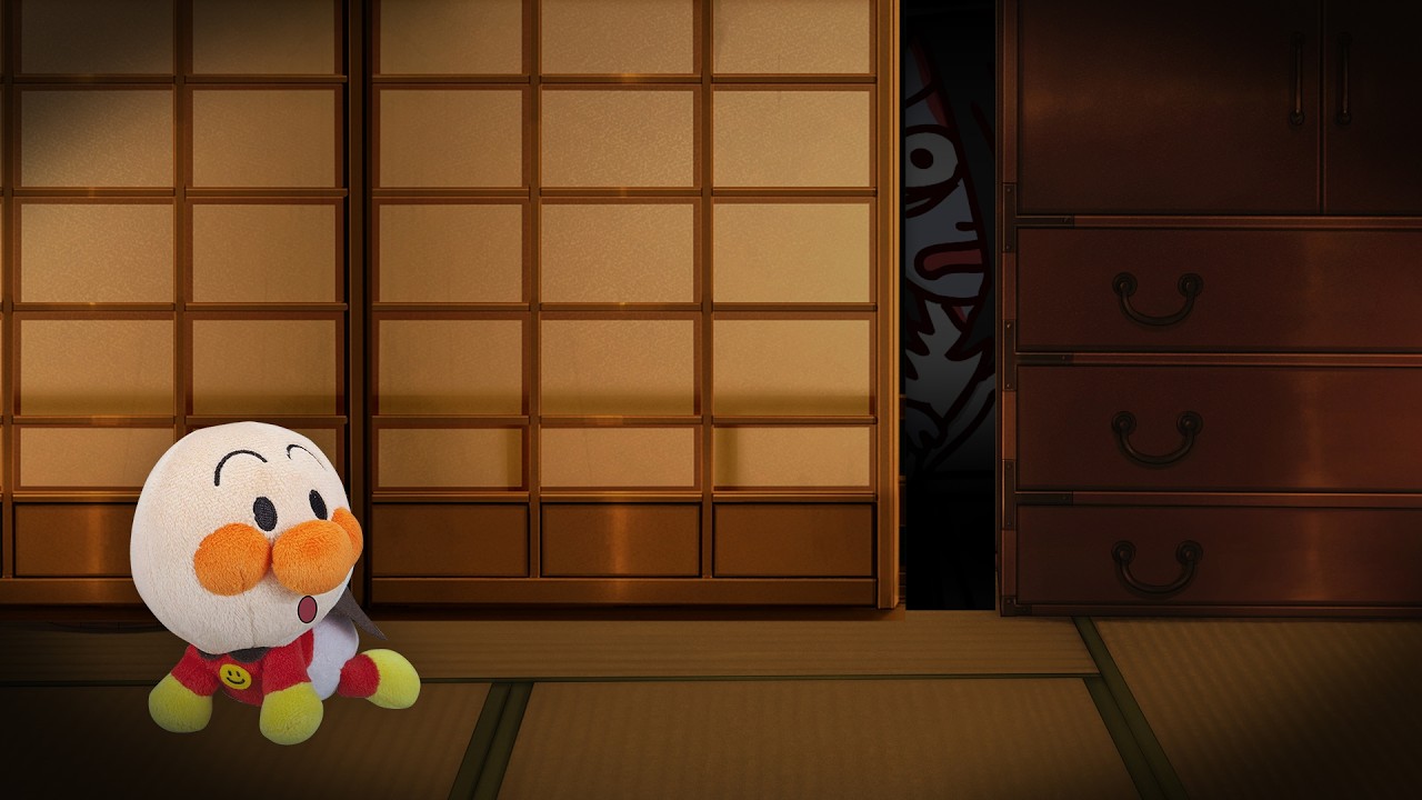 【すきまに注意】赤ちゃんアンパンマンは誰かに見られてる気がする⁉夜遅くまで遊んでいると大変な事になっちゃう💦　アンパンマン　アニメ　怖い話　寸劇　おばけ　anime　animation