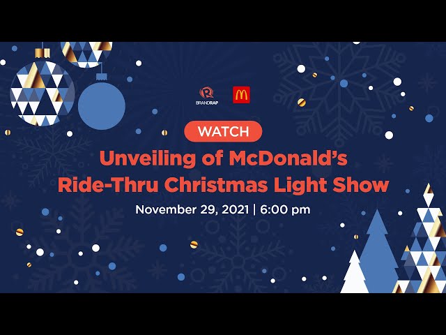 WATCH: Unveiling of McDonald’s Ride-Thru Christmas Light Show