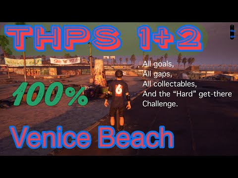 Venice Beach 100% Guide. THPS 1+2.