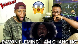 The Voice 2017 Davon Fleming - The Playoffs: &quot;I Am Changing&quot; (REACTION)