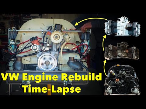 Engine Rebuild Time Lapse | Classic Volkswagen Beetle | Complete Engine Rebuild & Restoration