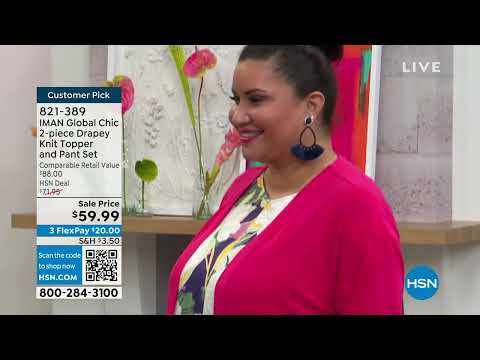 HSN | IMAN Global Chic Fashions 05.01.2023 - 08 PM