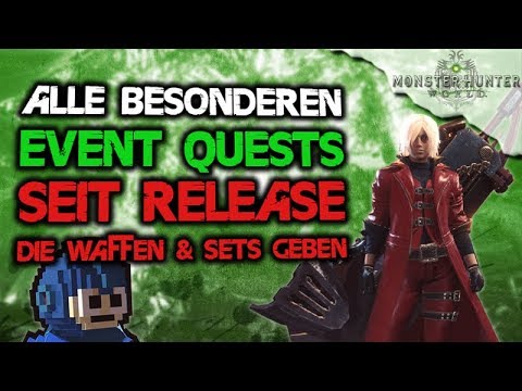 All important event quests since release that give weapons & armor - Monster Hunter World