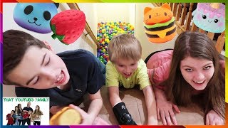 Ball Pit Stair Slide Squishy Scavenger Hunt / That YouTub3 Family